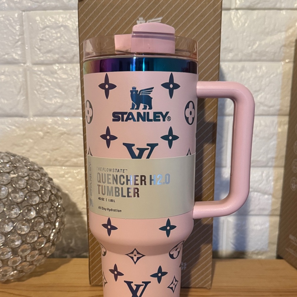 Stanley Pink Customized Tumbler